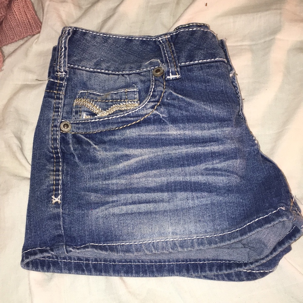 denim shorts
